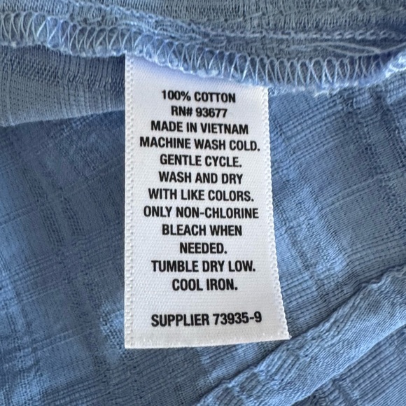 a.n.a Light Blue Button-Up Blouse - Picture 9 of 15